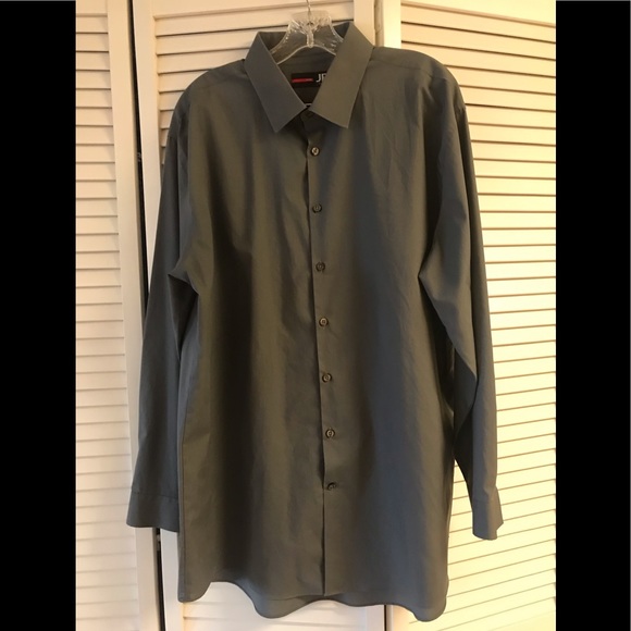 J Ferrar Other - Dark grey button down long sleeve shirt